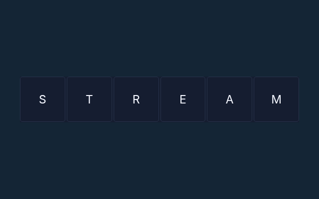 Letter Link playing interface